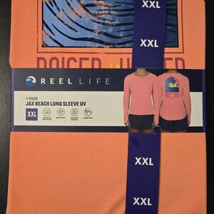 REEL LIFE WOMAN'S JAX BEACH LONG SLEEVE UV SHIRT SIZE XXL NEW